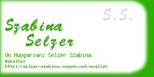 szabina selzer business card